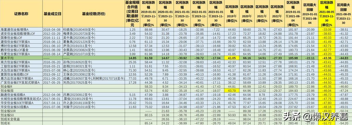 创业板指数基金排名前十名代码（创业板指数基金哪家强）(图4)