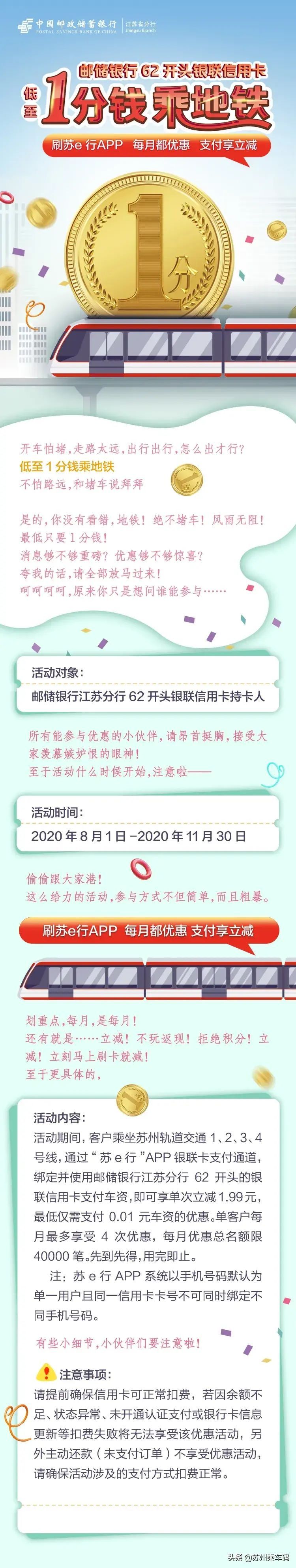 银行卡未开通认证支付什么意思（最低一分钱乘地铁！苏e行联合7家银行带来乘车福利）(图8)