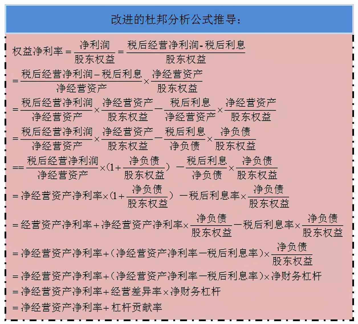 净财务杠杆什么是财务杠杆（改进的杜邦分析法及管理财务报表编制）(图9)