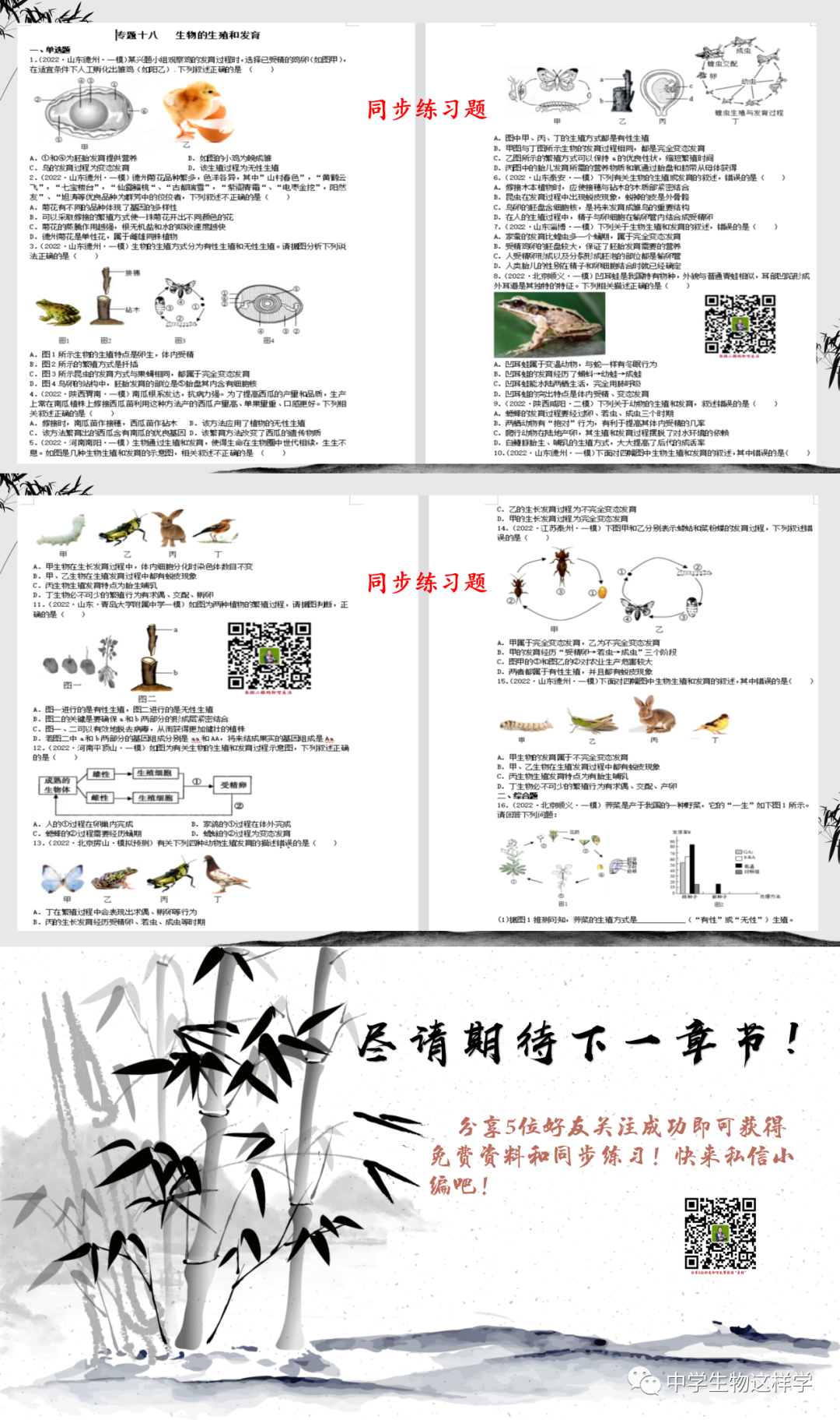 无性生殖和有性生殖的区别（中考生物一轮复习 专题十八 生物的生殖和发育）(图6)