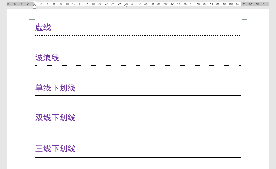 波浪号在键盘上怎么打（Word办公技巧：虚线、波浪线等不同类型下划线的快速输入办法）(图1)