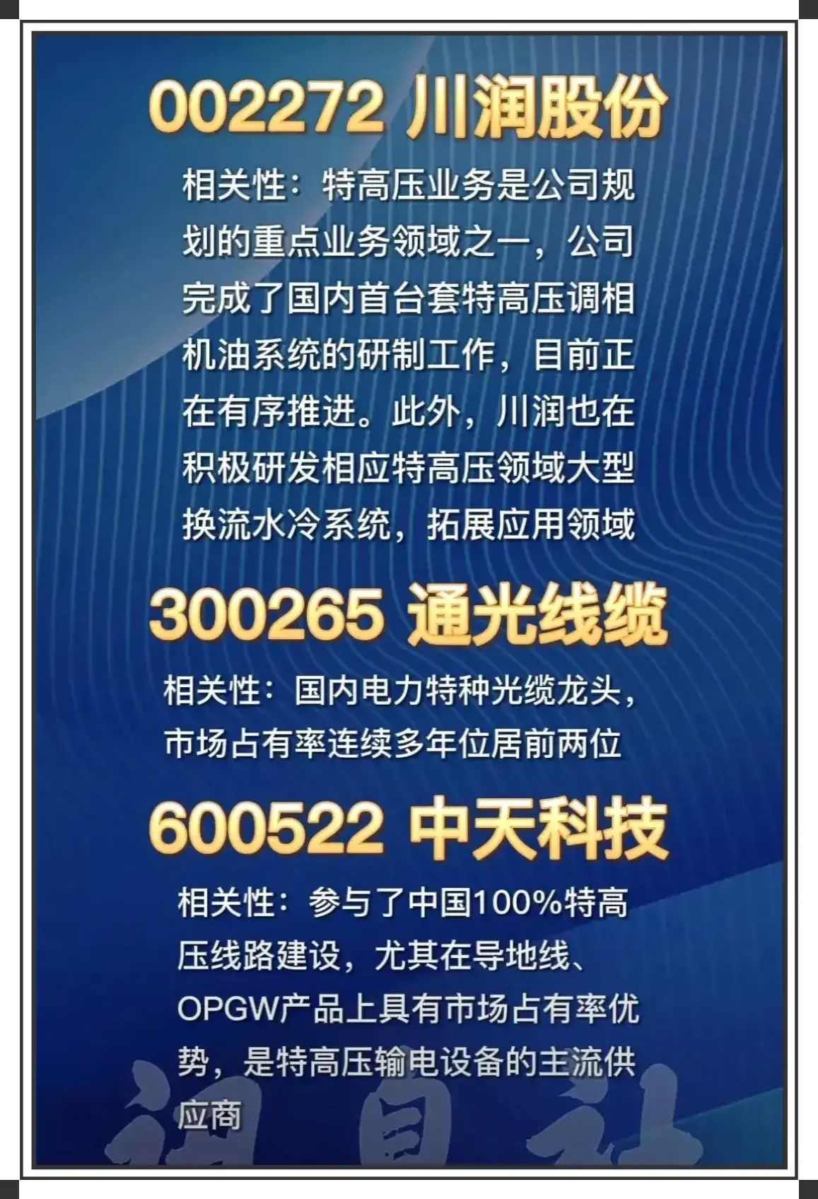 电力股票龙头股一览表最新（电力设备有望成为主流热点板块，相关特高压产业链龙头股一览）(图3)